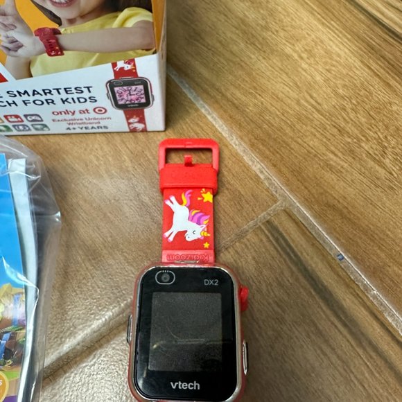 VTech KidiZoom Kids Smartwatch DX2 Red Unicorn In Great Condition!! - Picture 4 of 5